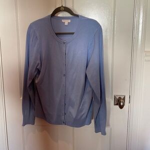 Periwinkle Classic Cardigan Charter Club, L